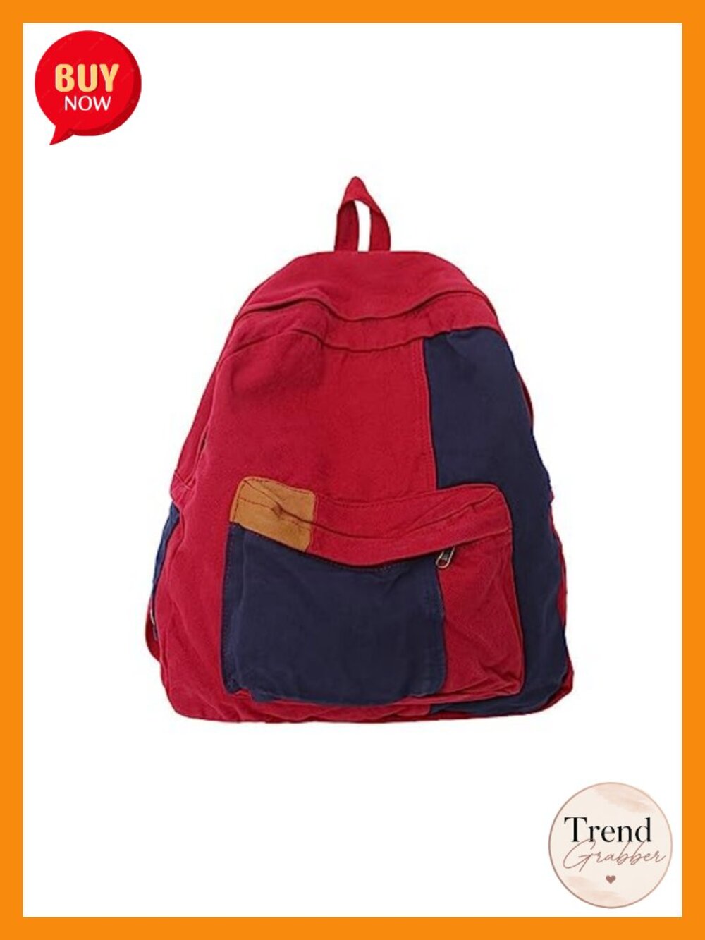Canvas Laptop Backpack USB College Daypack Hippie Boho Patchwork Travel